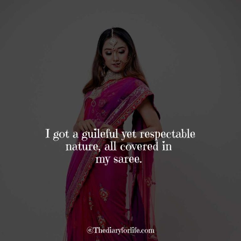 Cool Saree Quotes For Instagram