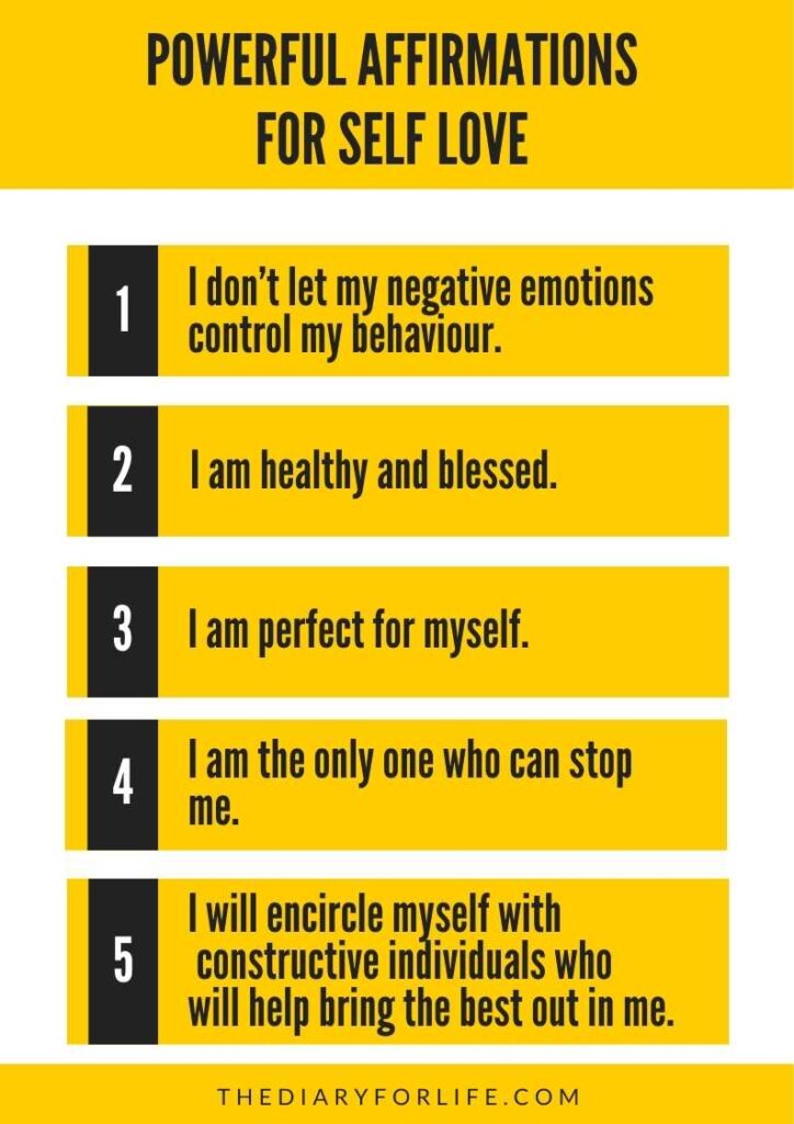 affirmations for self love