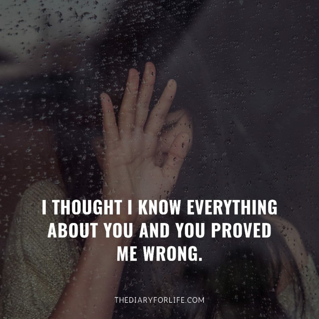 fake love quotes - I thought I knew