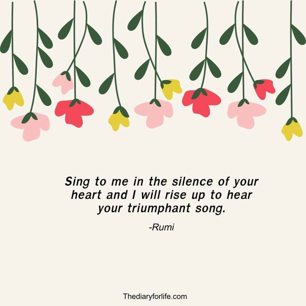 25+ Most Beautiful Rumi Quotes On Silence - ThediaryforLife