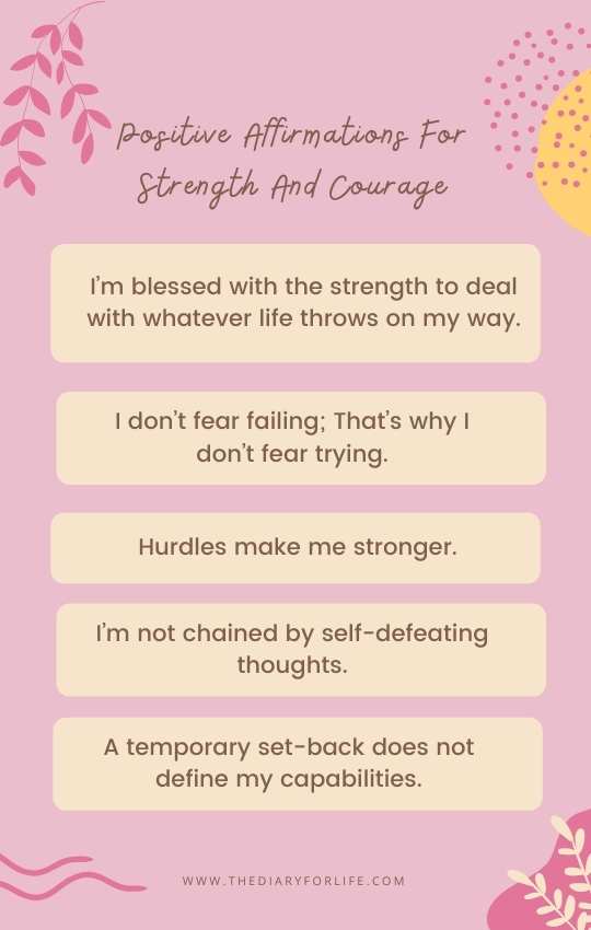 positive affirmations for strength