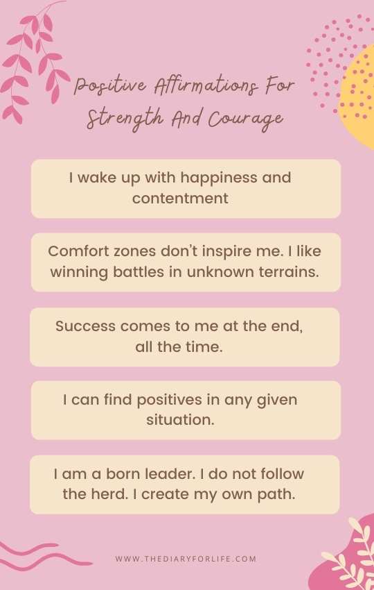 positive affirmations for strength