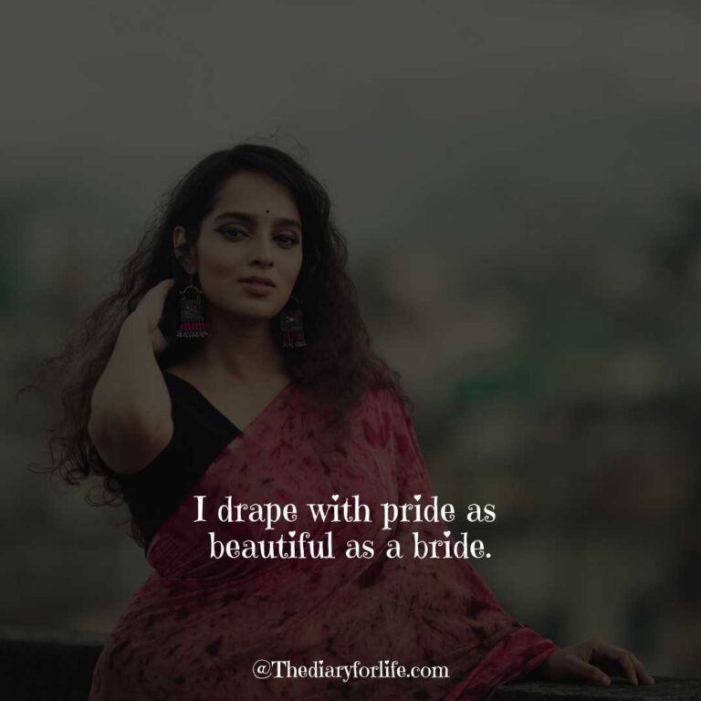 50+ Cool Saree Quotes For Instagram