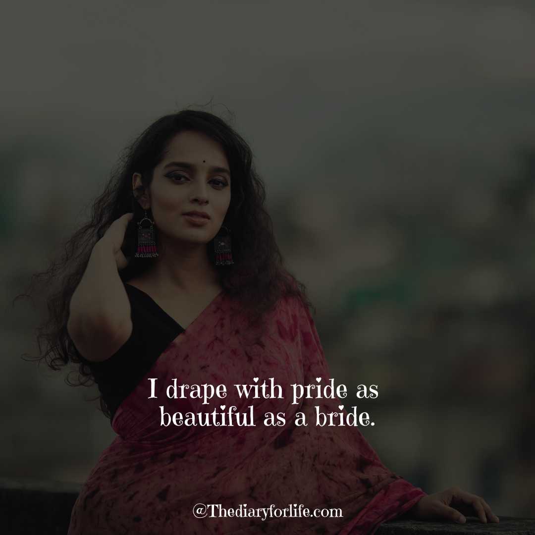 50 Cool Saree Quotes For Instagram 