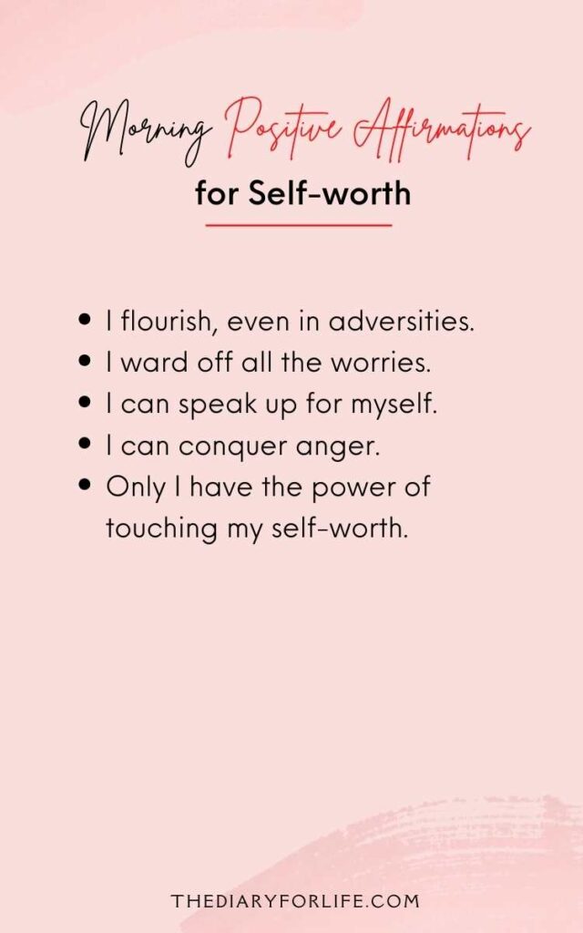 affirmations for self-worth