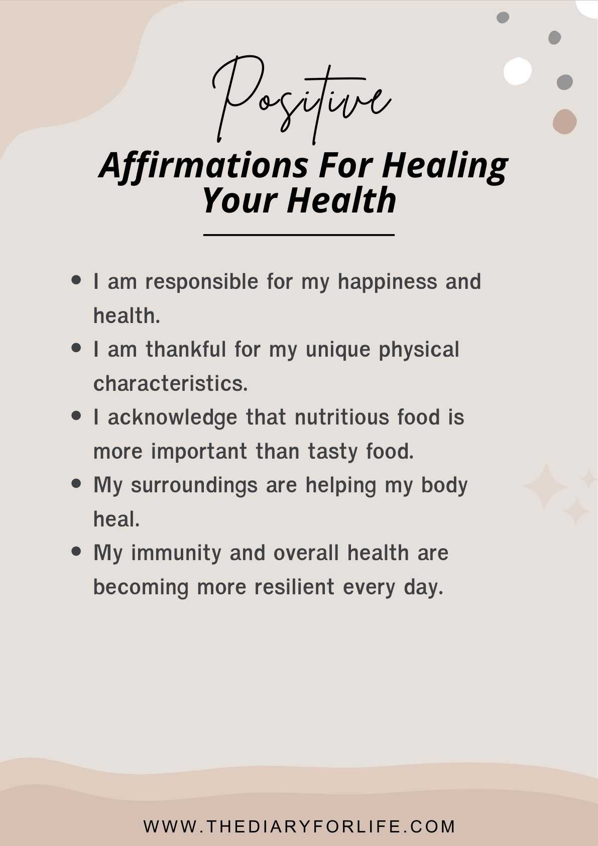 100+ Positive Affirmations For Healing Your Health