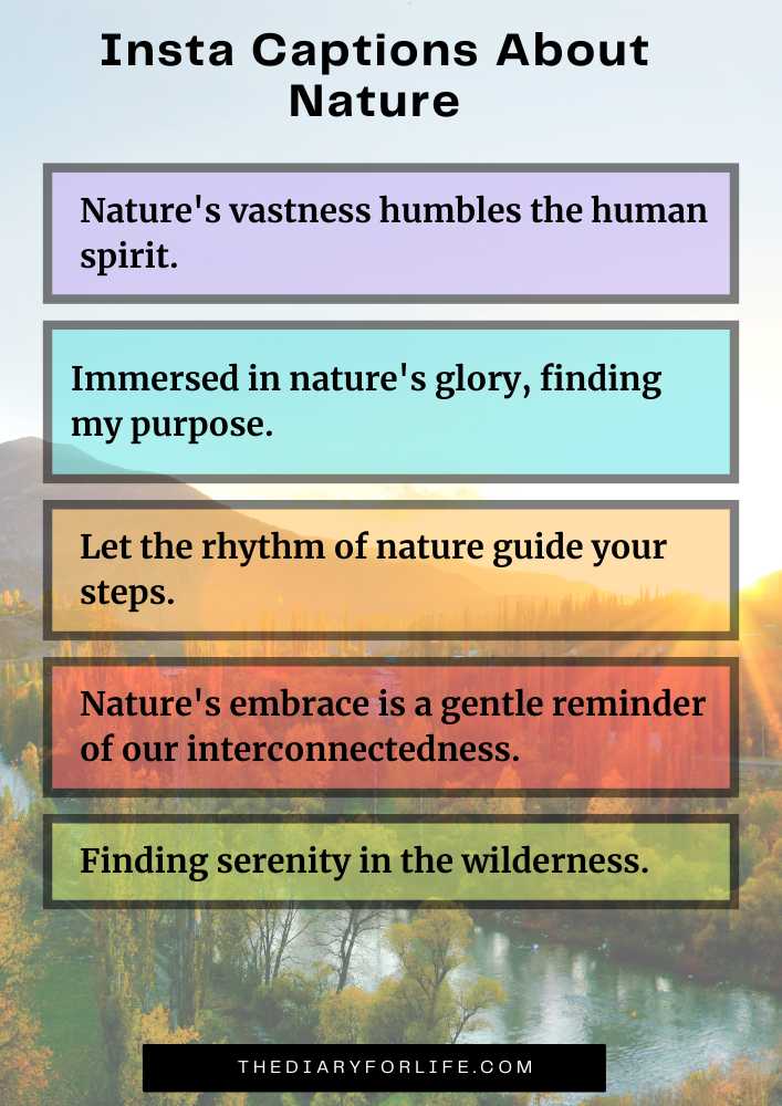 Insta Captions About Nature