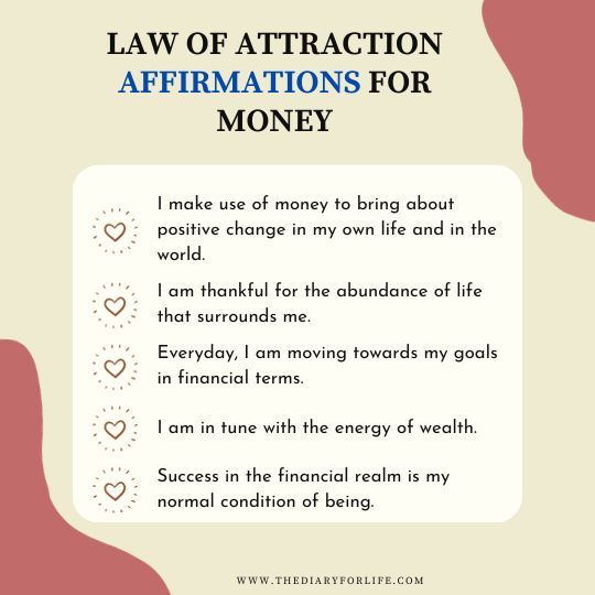 Law of Attraction Affirmations for Money