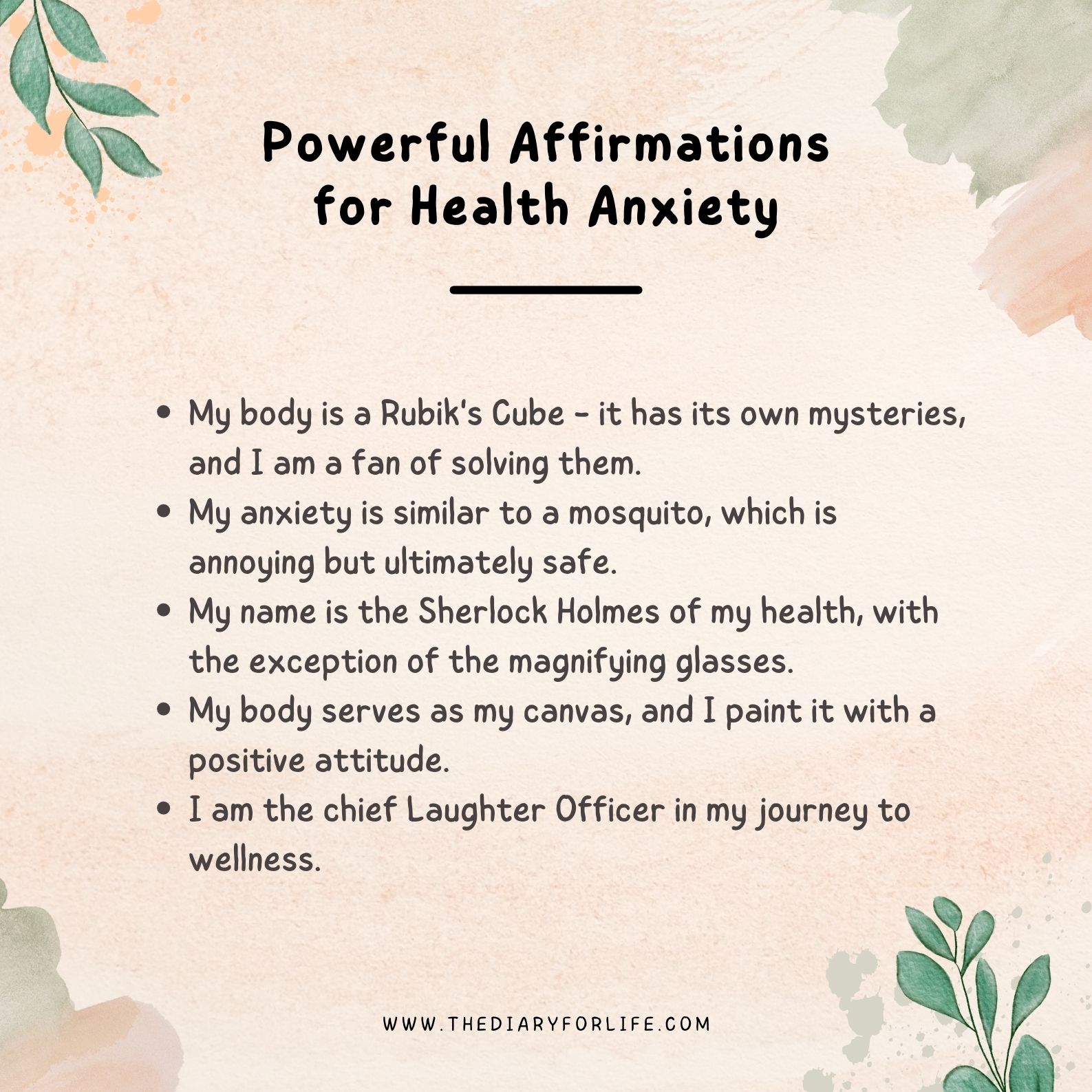 70 Powerful Affirmations For Health Anxiety