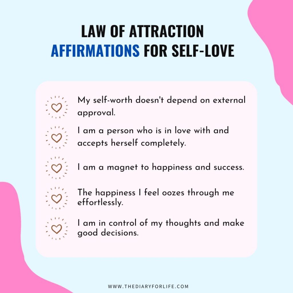 Law of Attraction Affirmations for Self-Love