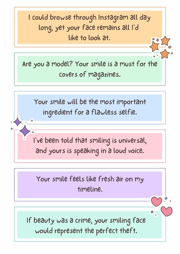 Top Pickup Lines for Smile